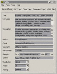 Metty Meta Tag Maker screenshot